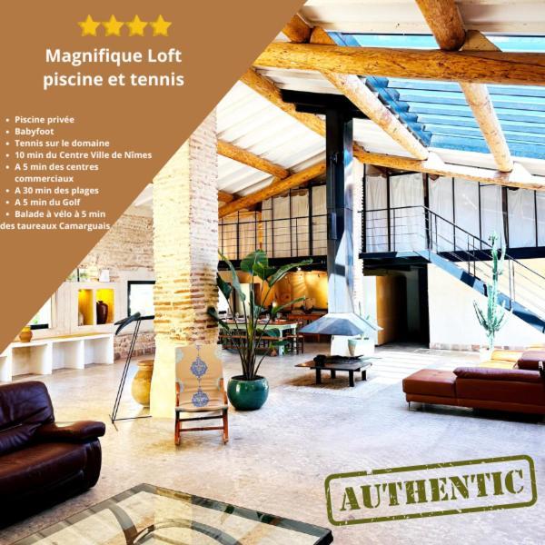 Magnifique Loft - Piscine - Tennis - Babyfoot Nîmes Esterno foto